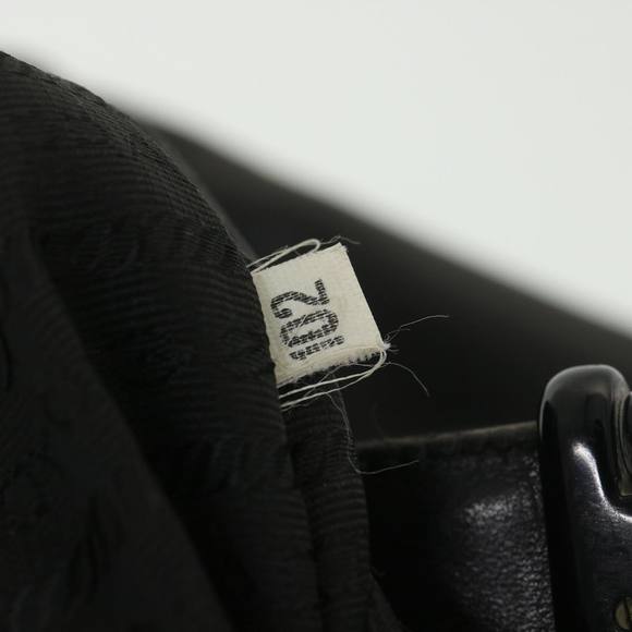 PRADA Hand Bag Leather Black Auth yb005 - Picture 12 of 16